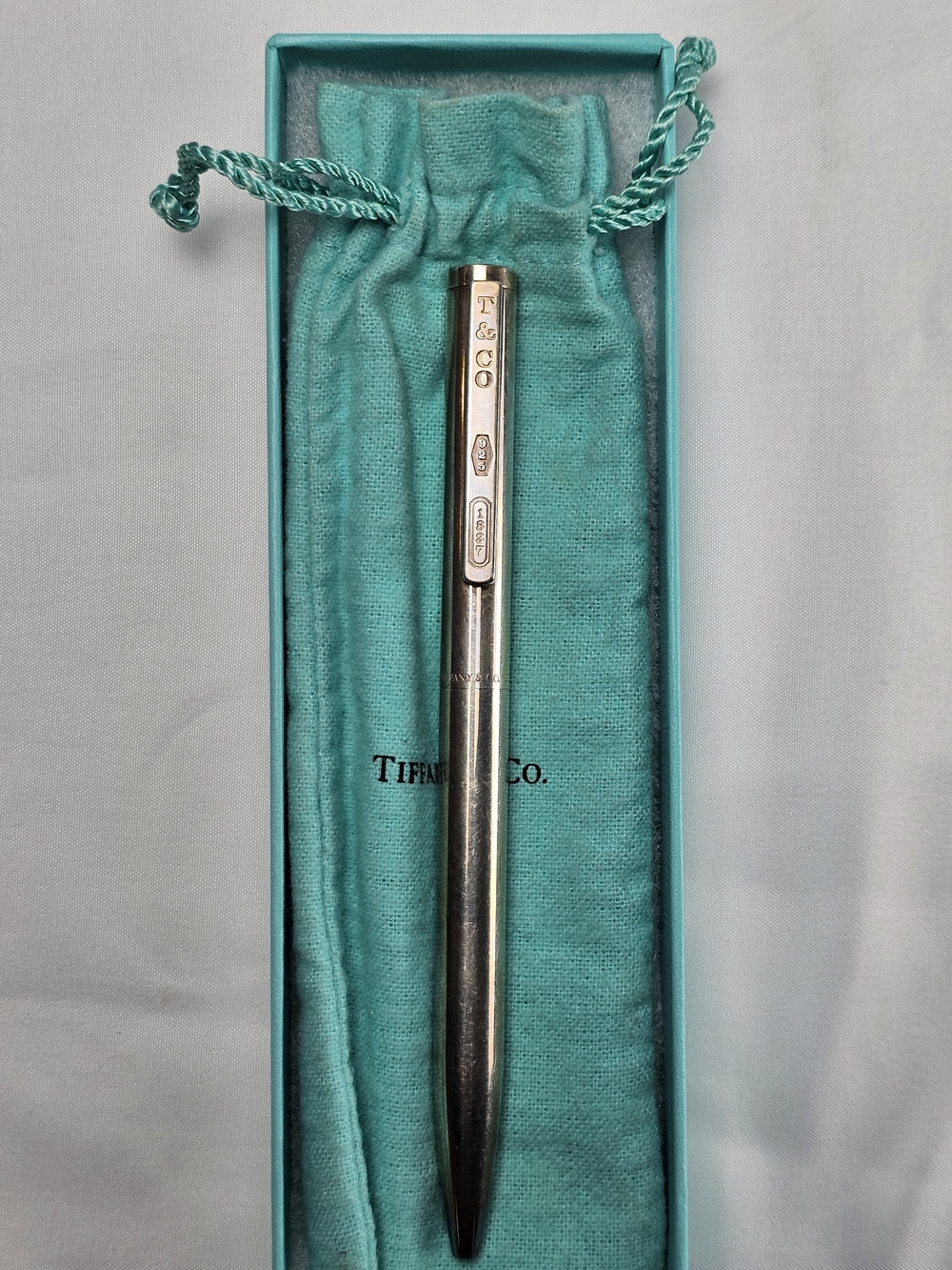 *RARE* Tiffany & Co. Sterling Silver .925 1837 Model Retractable ballpoint Pen